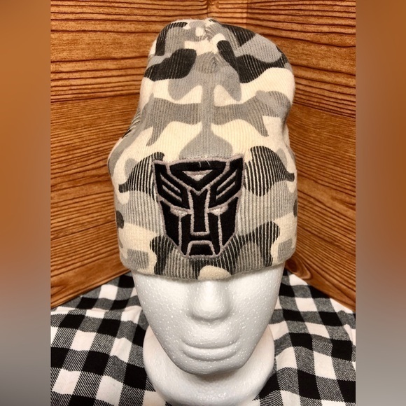 🌚Hasbro Transformers Camouflage Beanie Hat - Picture 1 of 9